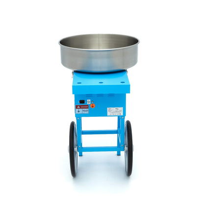 Maxima Candy Floss Machine – Ø 52cm – Blue – with Cart