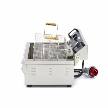 Maxima Frituurpan - 20 L - 1 Mand - met Tapkraan - 400V