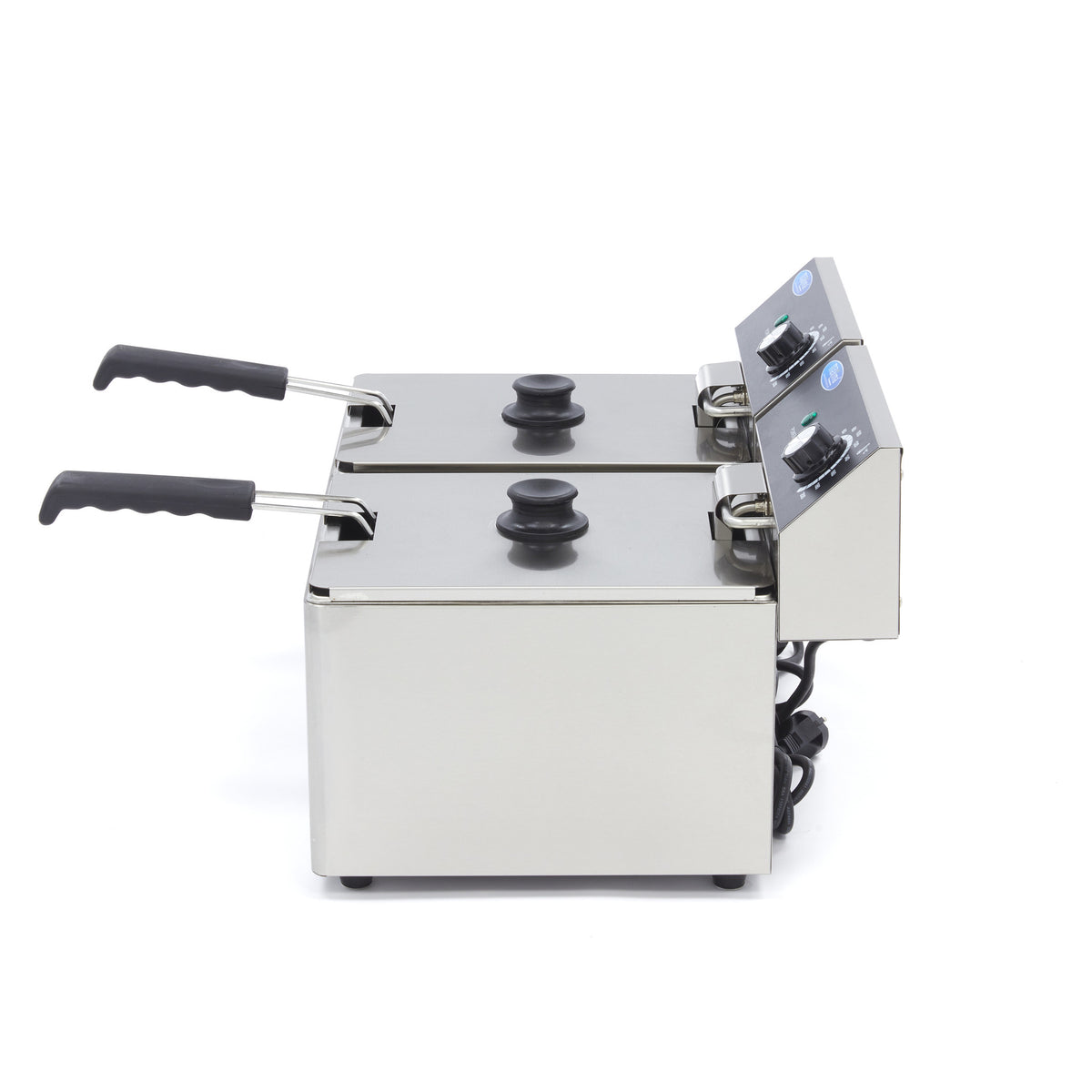 Maxima Frituurpan - 2x 8 L - 2 Manden - tot 2,8 Kg Frites