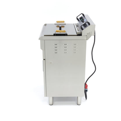 Maxima Frituurpan - 35 L - 1 Mand - met Tapkraan - 400V