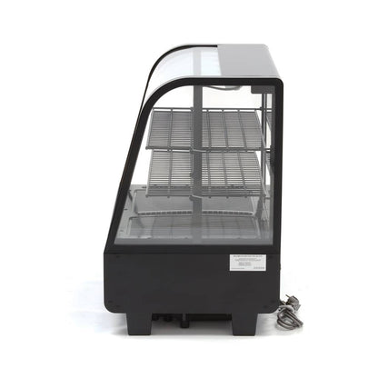 Maxima Display Fridge - 100L - 68cm - Black - Rear Sliding Door