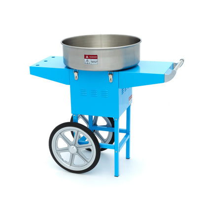 Maxima Candy Floss Machine – Ø 52cm – Blue – with Cart