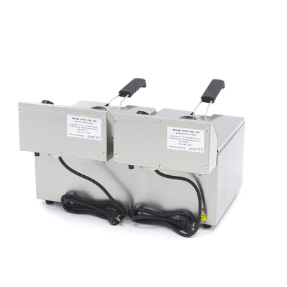 Maxima Frituurpan - 2x 8 L - 2 Manden - tot 2,8 Kg Frites
