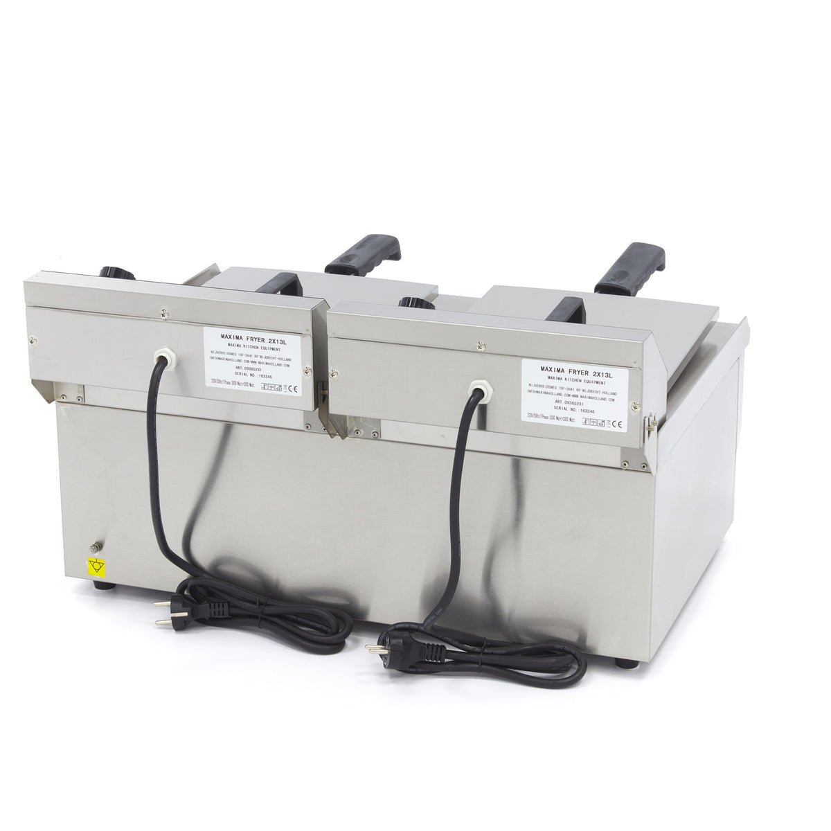 Maxima Frituurpan - 2x 13 L - 2 Manden - met Tapkraan