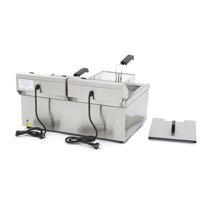 Maxima Frituurpan - 2x 16 L - 2 Manden - met Tapkraan