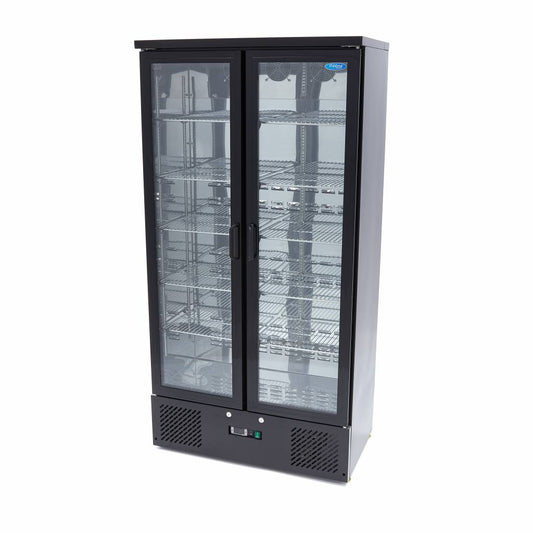Maxima Drinks Fridge - 2 Hinged Door - 10 Adjustable Shelves