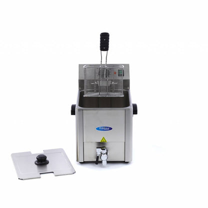 Maxima Frituurpan - 8 L - 1 Mand - met Tapkraan