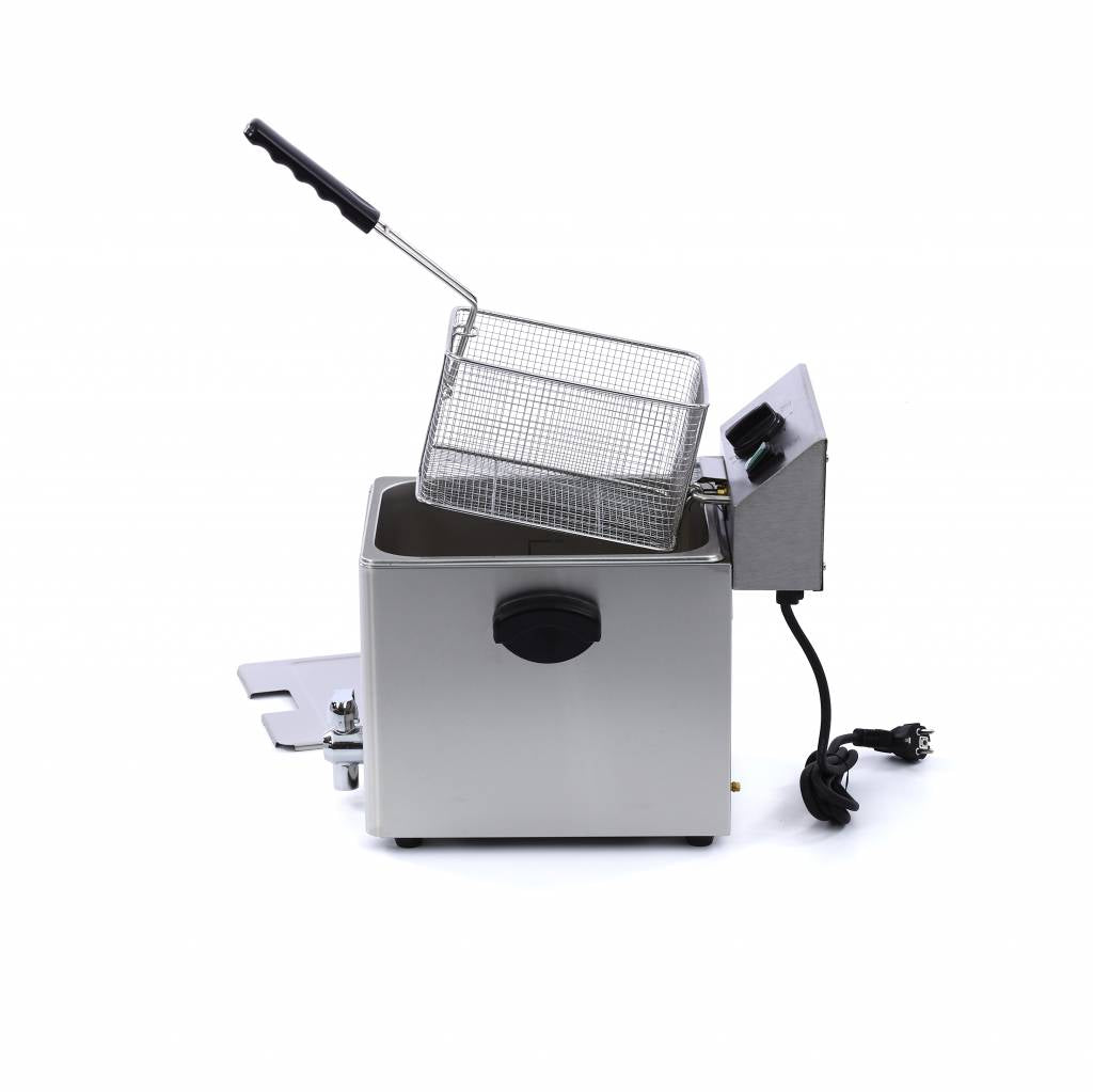 Maxima Frituurpan - 8 L - 1 Mand - met Tapkraan