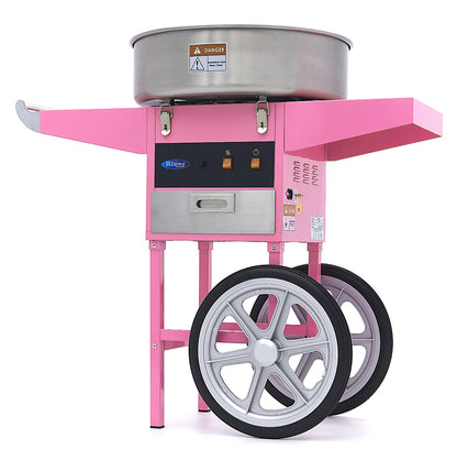 Maxima Candy Floss Machine – Ø 52cm – Pink – with Cart