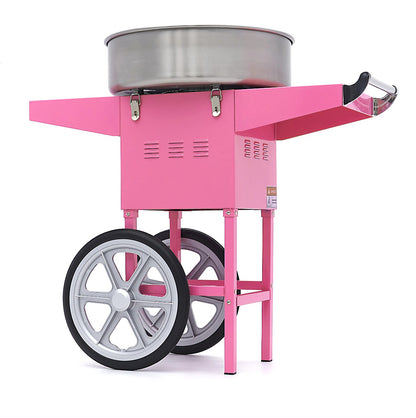 Maxima Candy Floss Machine – Ø 52cm – Pink – with Cart