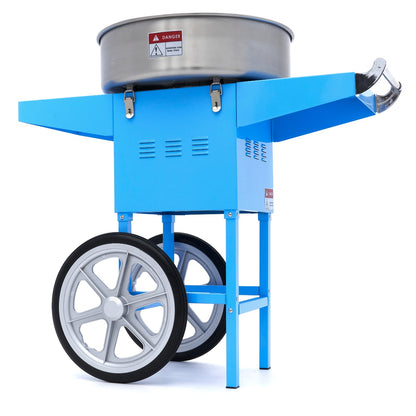 Maxima Candy Floss Machine – Ø 52cm – Blue – with Cart