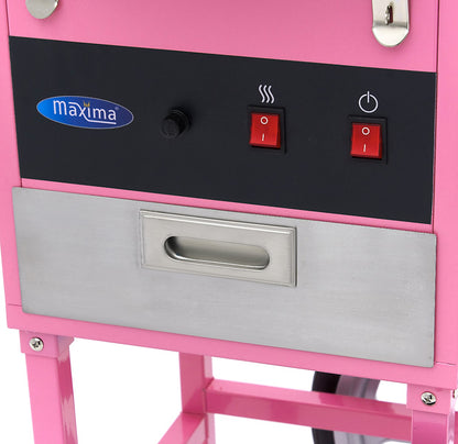 Maxima Candy Floss Machine – Ø 52cm – Pink – with Cart