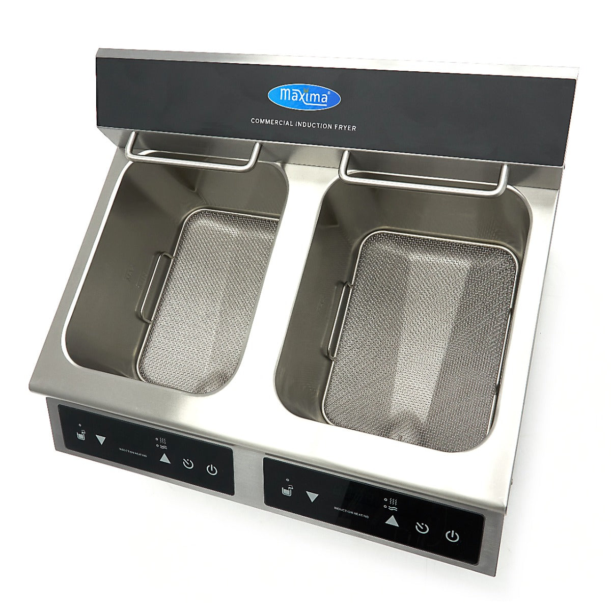 Maxima Frituurpan - 2x 8 L - 2 Manden - met Tapkraan - Inductie