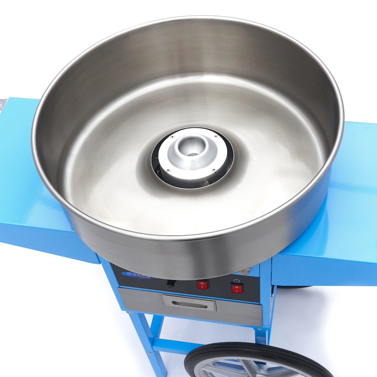 Maxima Candy Floss Machine – Ø 52cm – Blue – with Cart