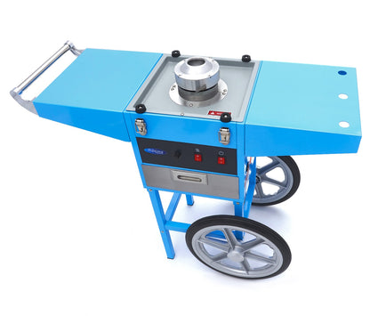 Maxima Candy Floss Machine – Ø 52cm – Blue – with Cart