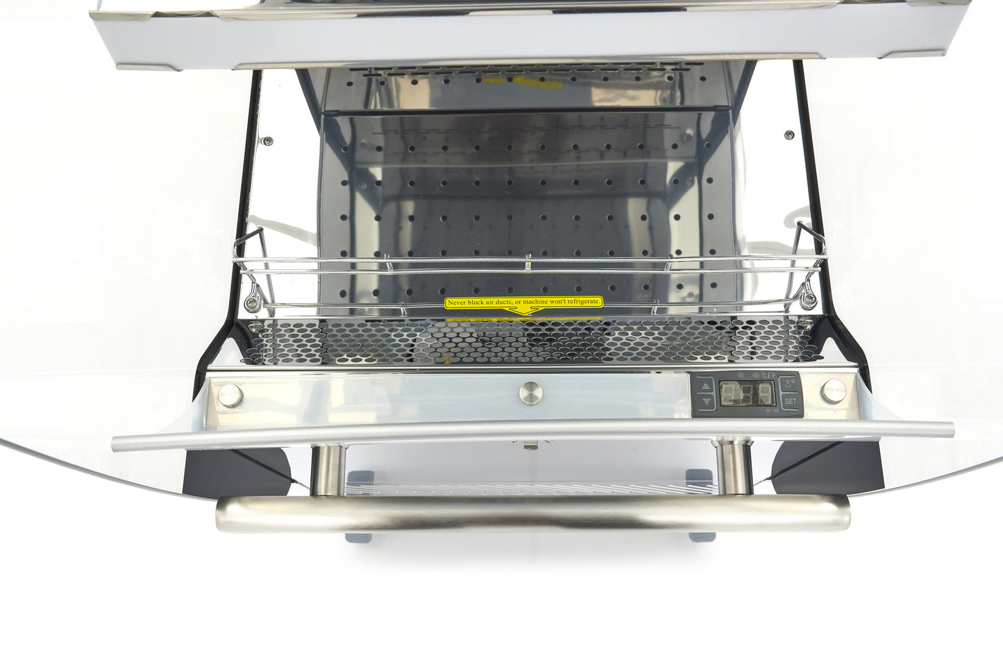 Maxima Open Drinks Fridge 220L - 4 Shelves