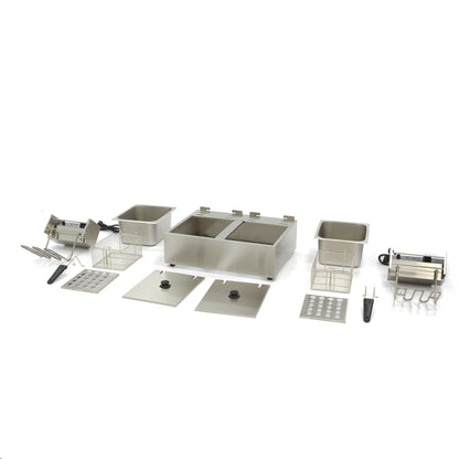 Maxima Frituurpan - 2x 6 L - 2 Manden - tot 2,4 Kg Frites