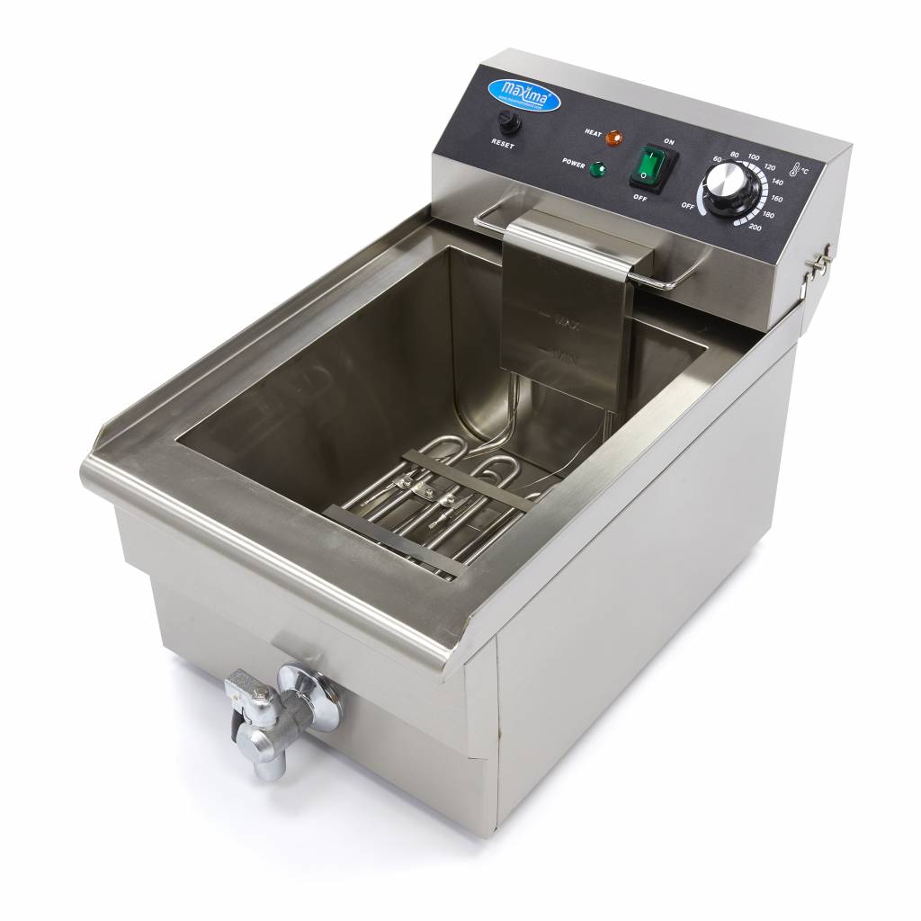 Maxima Frituurpan - 16 L - 1 Mand - met Tapkraan