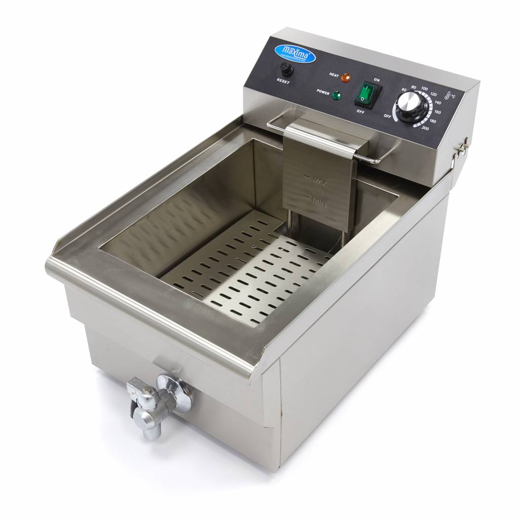 Maxima Frituurpan - 16 L - 1 Mand - met Tapkraan