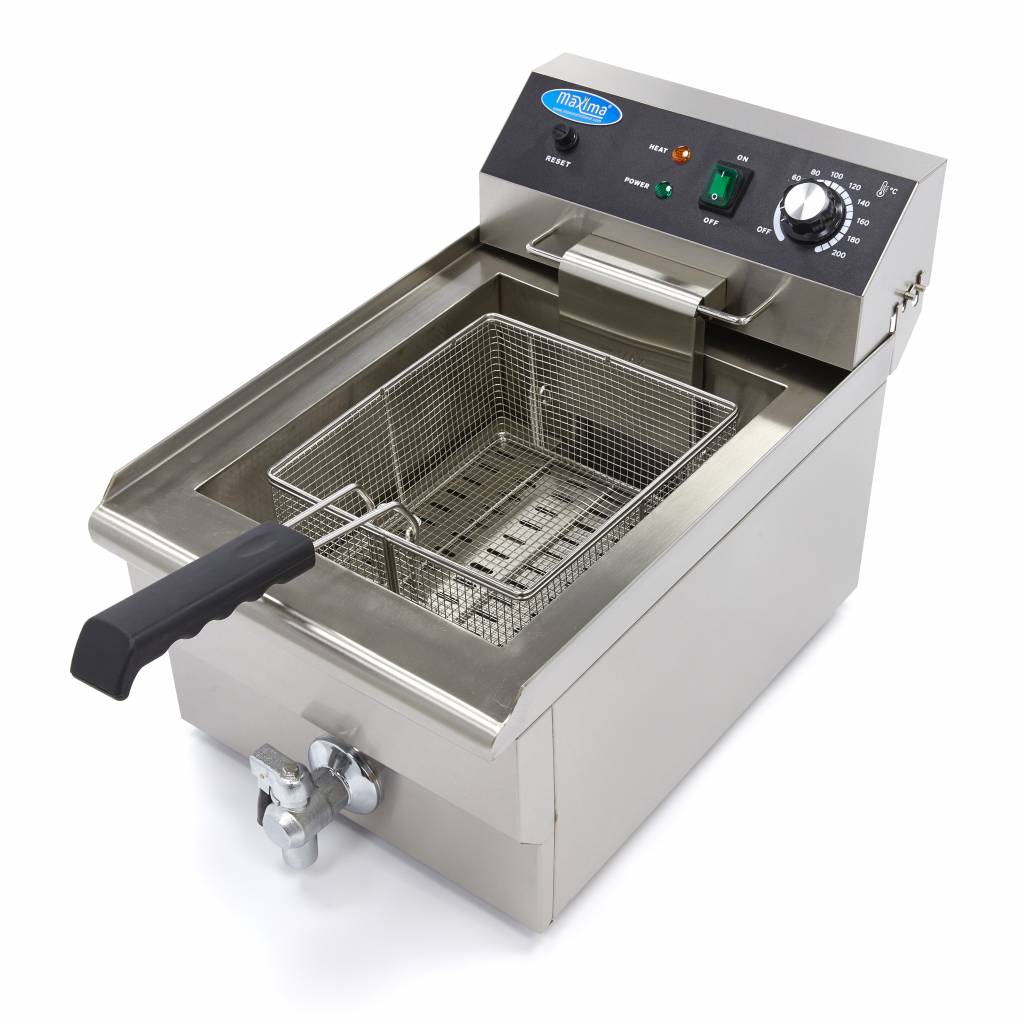 Maxima Frituurpan - 16 L - 1 Mand - met Tapkraan