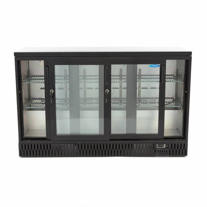 Maxima Drinks Fridge - 3 Sliding Doors - 6 Adjustable Shelves